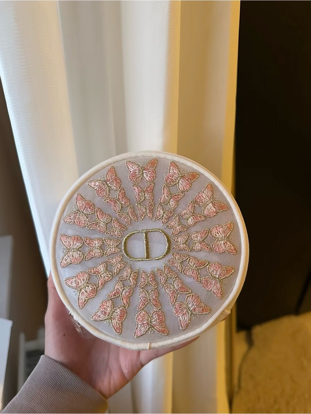 Dior Beauty Embroidered Makeup Pouch